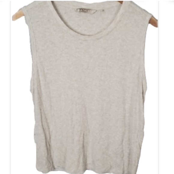 Athleta Cream Tank Top L - Picture 1 of 3